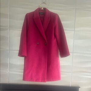 Ann Taylor Bold Pink Pea Coat very nice dark fuchsia/ almost burgundy. Color